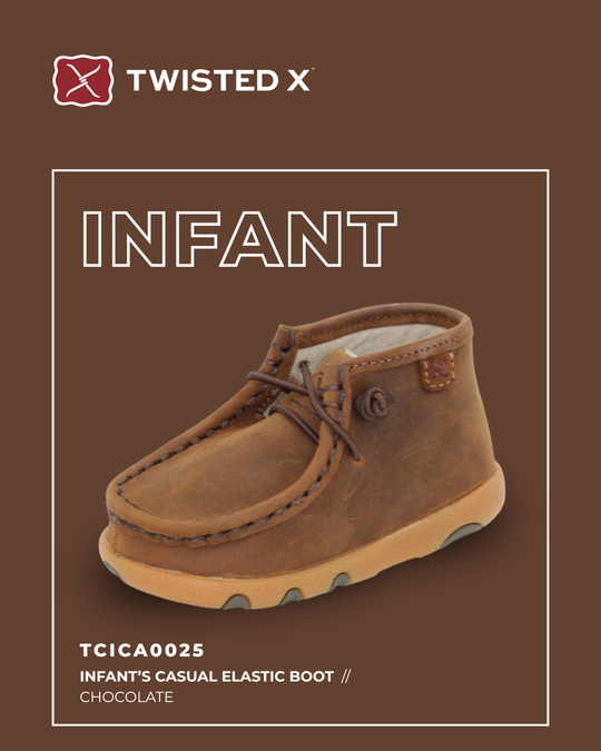 TCICA0025 Infants Casual Elastic Boot | Chocolate