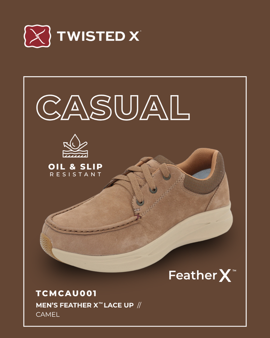 TCMCAU001 Men’s Feather X™ Lace Up | Camel
