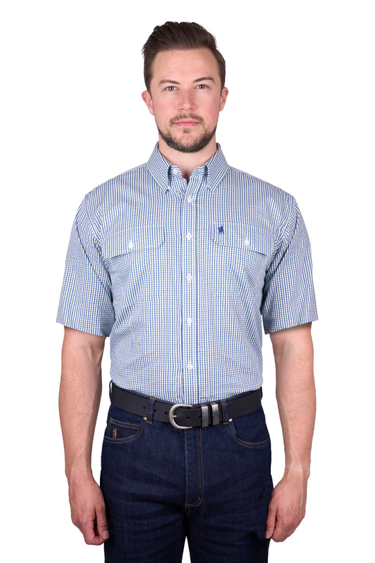 TCP1110158 Men’s Wentworth Check 2-Pocket Short Sleeve Shirt