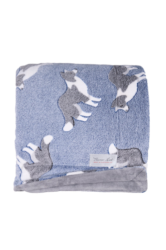 TCP2912SNU Dog Snuggle Rug | Blue