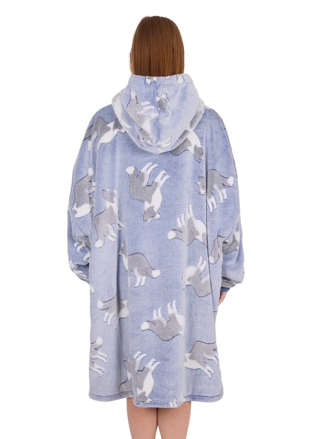 TCP2939SNU Adults Dog Snuggle Hoodie | Blue
