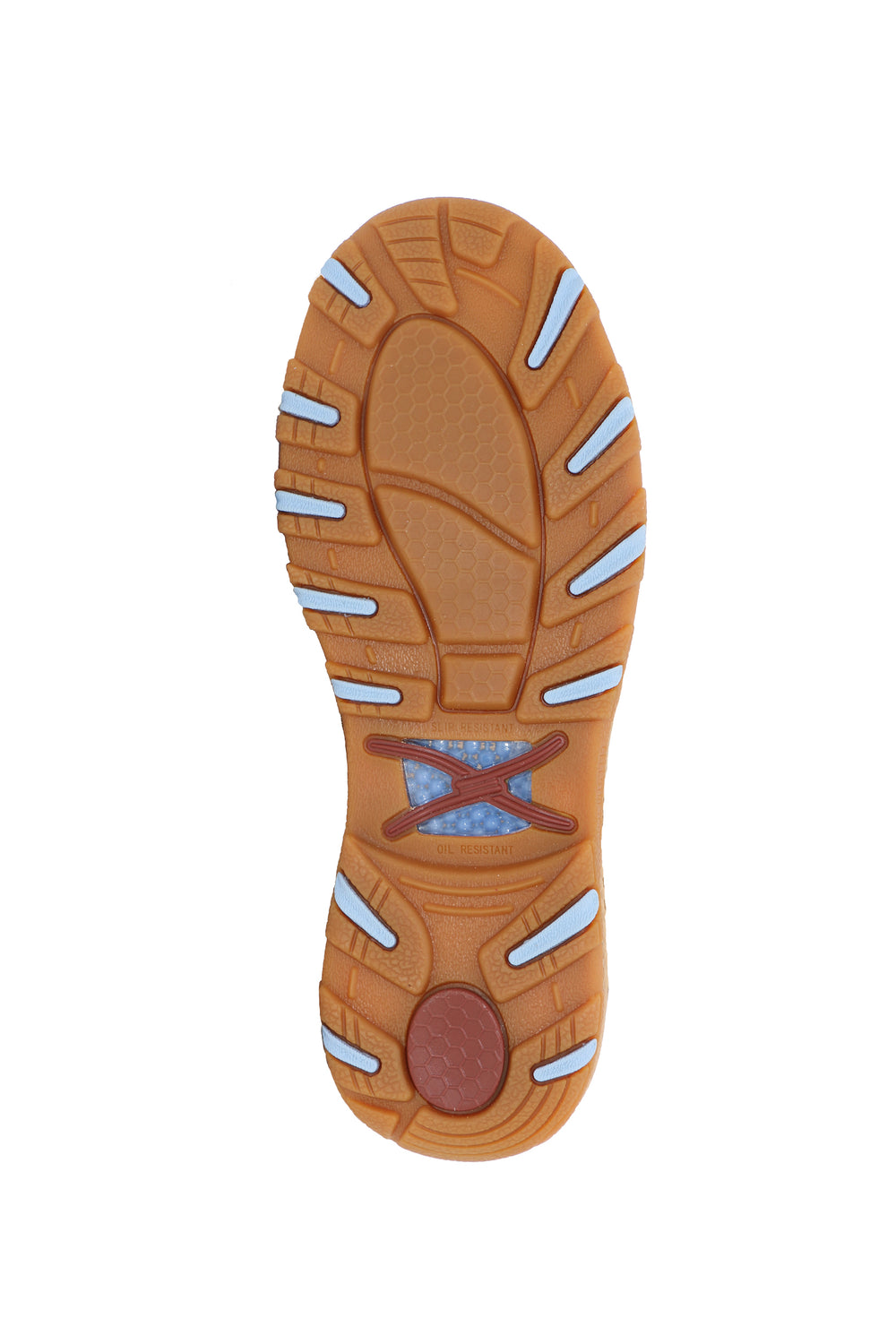 TCWXC0072 Women’s Aztec CellStretch® Mocs Slip On | Brown / Sky