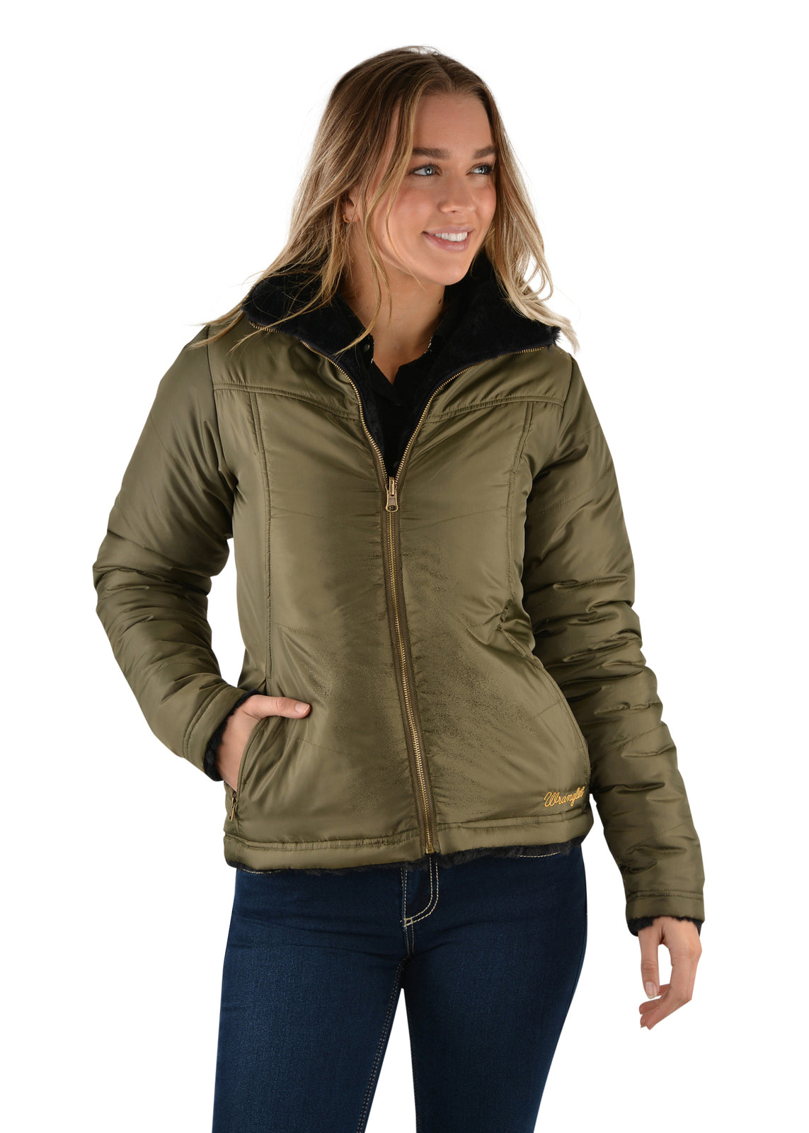 X2W2790770 Carrie Reversible Jacket | Olive / Black