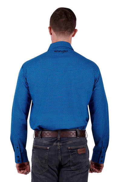 X3S1111980 Men's Kirk L/S Shirt | Royal Blue / Orange