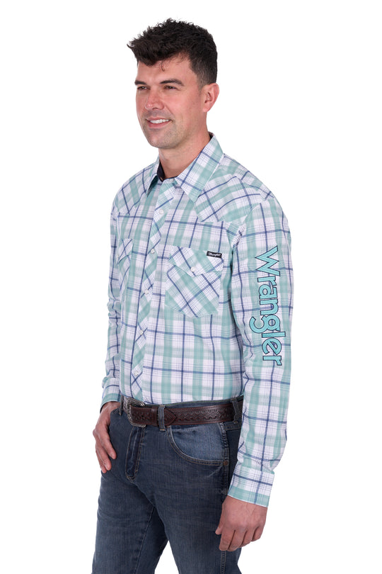 X5S1111364 Mens Jacob Logo Long Sleeve Shirt