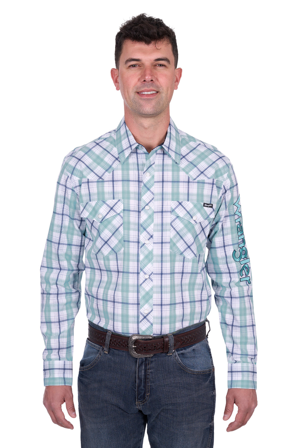X5S1111364 Mens Jacob Logo Long Sleeve Shirt