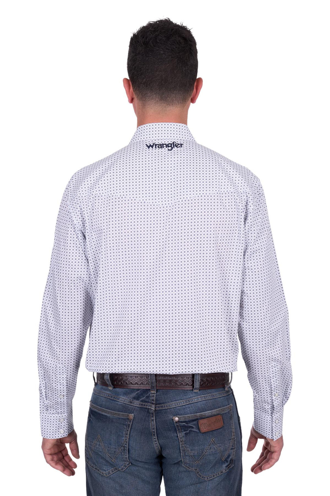 X5S1112363 Mens Brent Shirt \ White/Navy