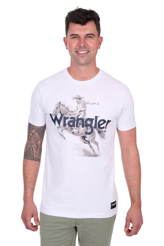 X5S1557393 Mens Lance SS Tee | White