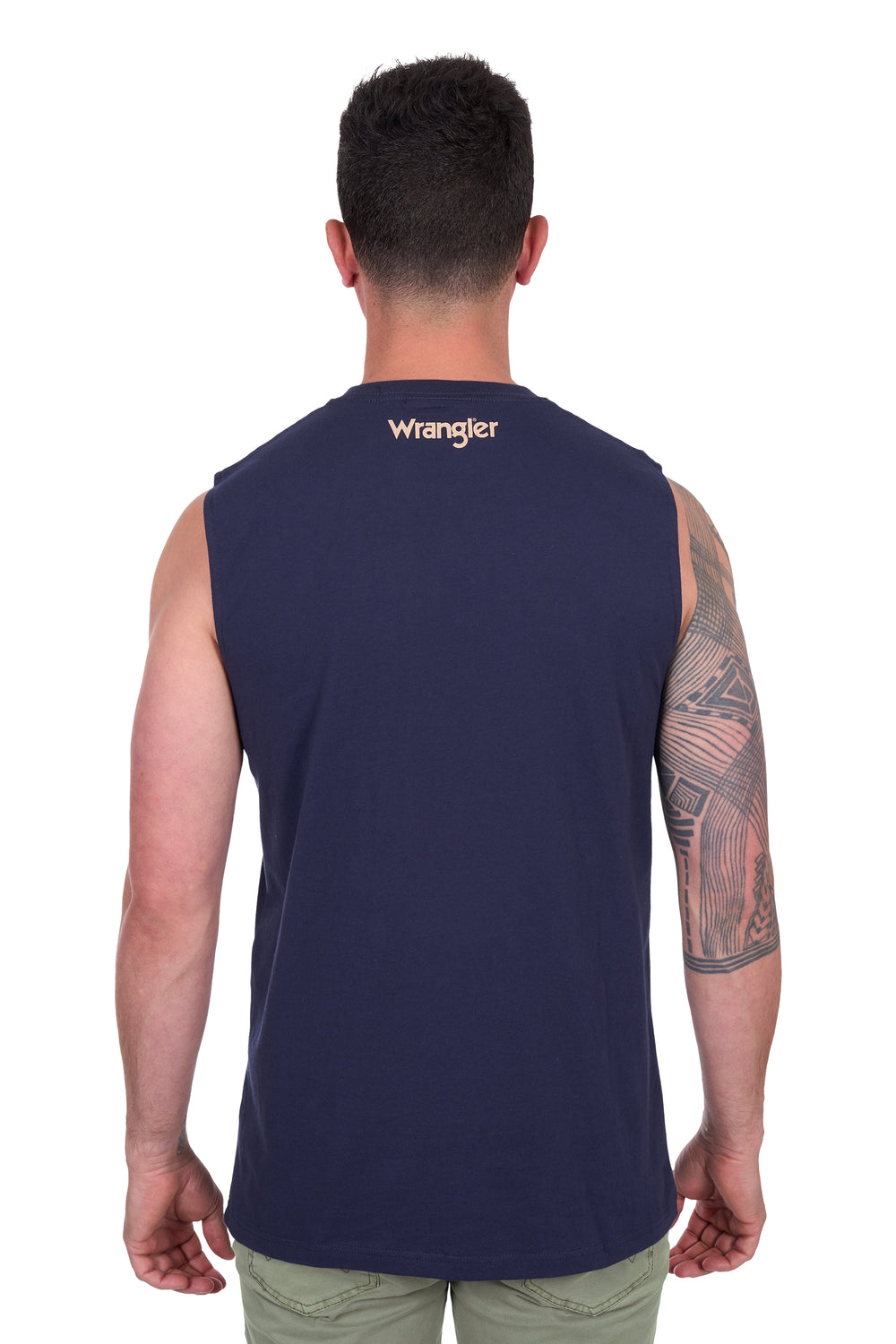 X5S1572395 Mens Mario Muscle Tank | Navy