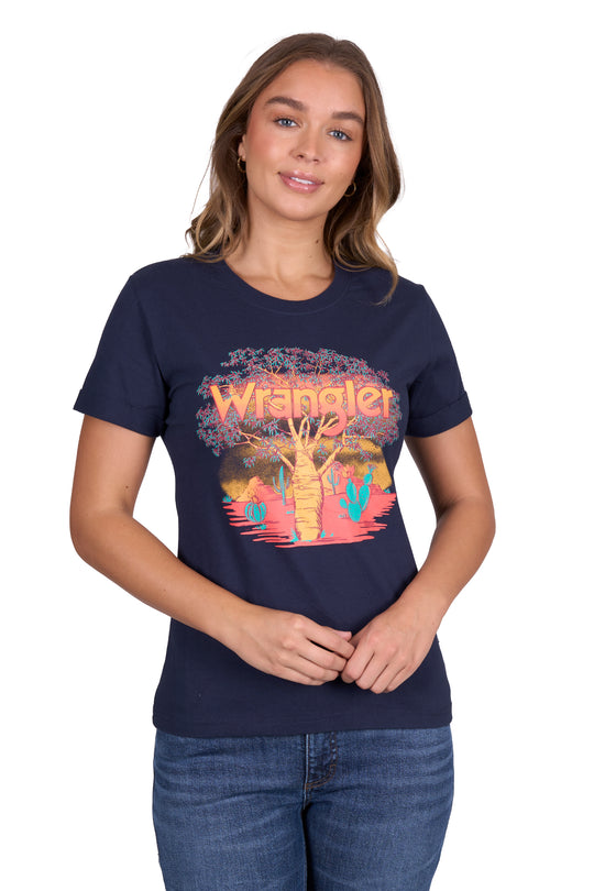 X5S2598425 Women’s Lottie Short Sleeve Tee | Navy