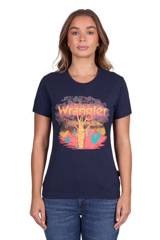 X5S2598425 Women’s Lottie Short Sleeve Tee | Navy