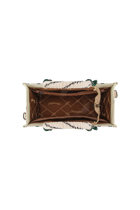 X5S2901BAG Southwestern Rope Handle Bag | Beige