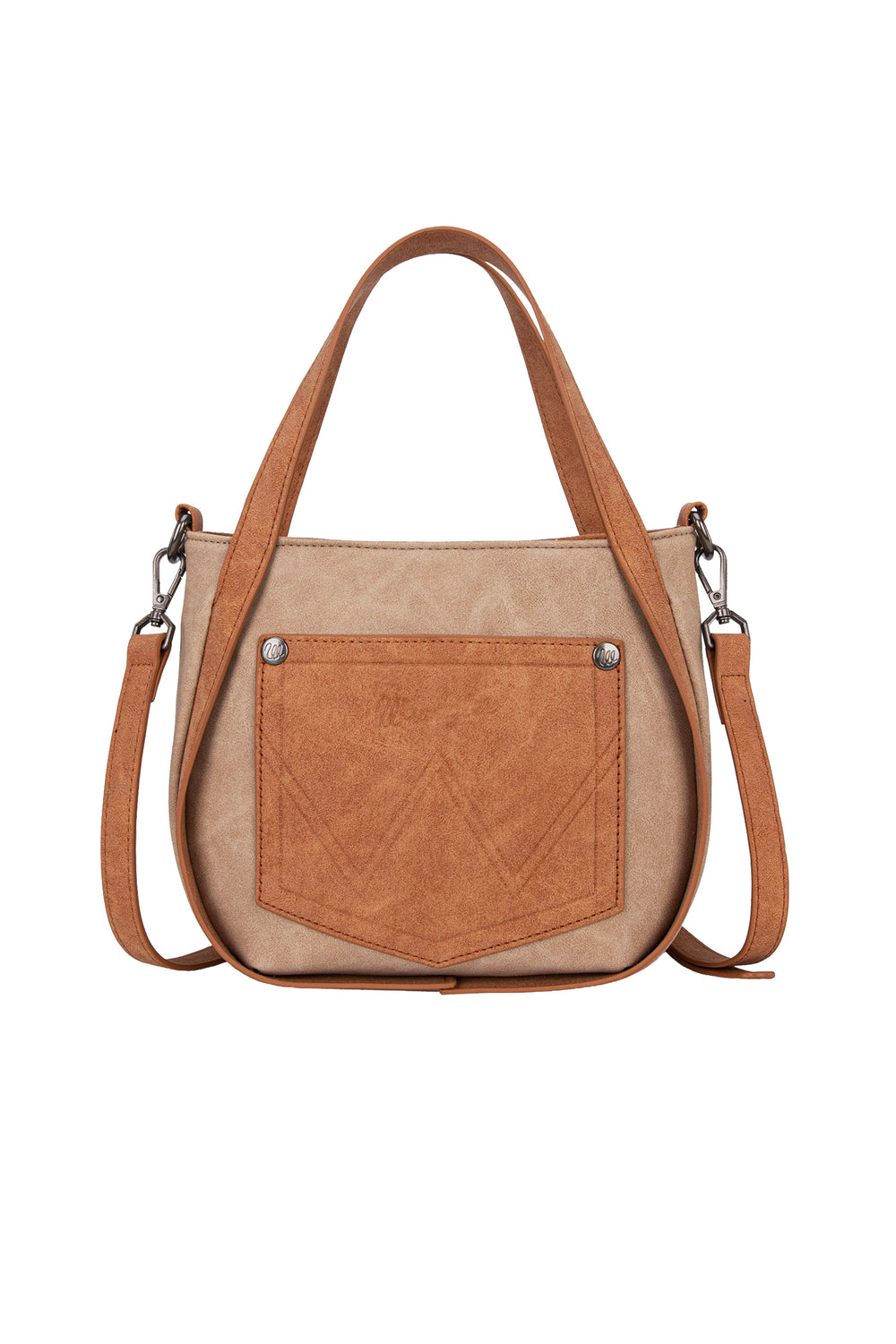 X5S2902BAG Two Tone Fringe Bag | Camel
