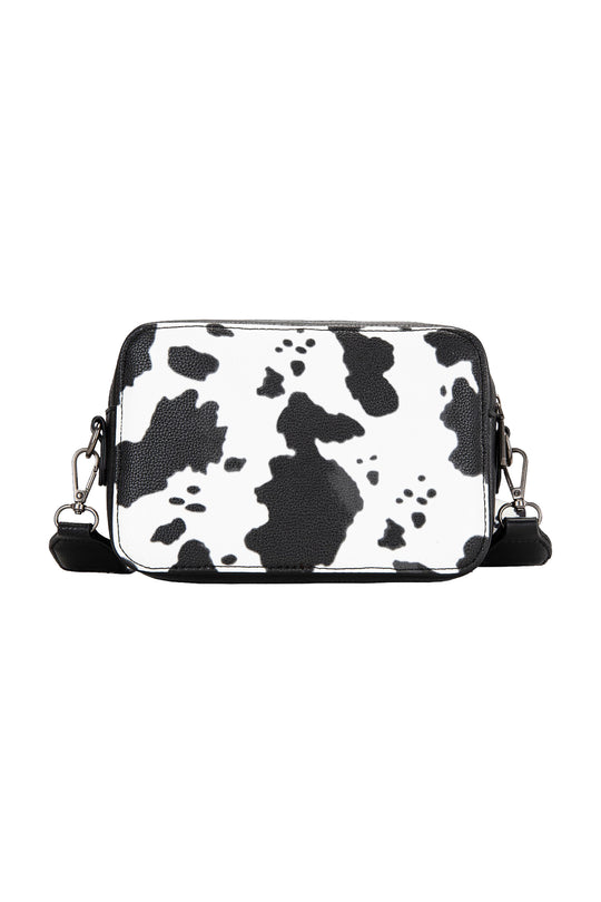 X5S2936BAG Cow Print Small Crossbody Bag | Black