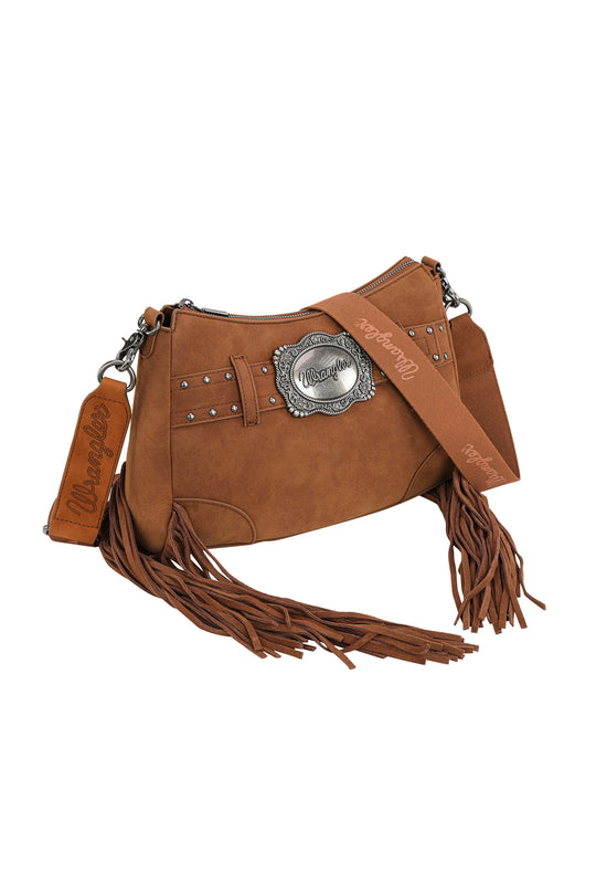 X5S2938BAG FEATURE BUCKLE SHOULDER BAG | Tan