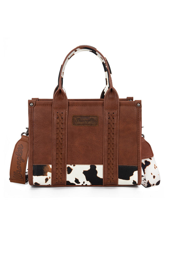 X5S2955BAG Cow Print Crossbody Bag | Dark Tan