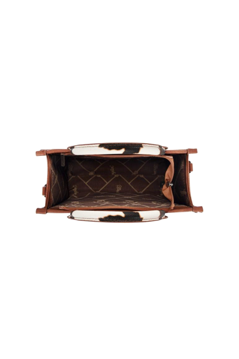 X5S2955BAG Cow Print Crossbody Bag | Dark Tan