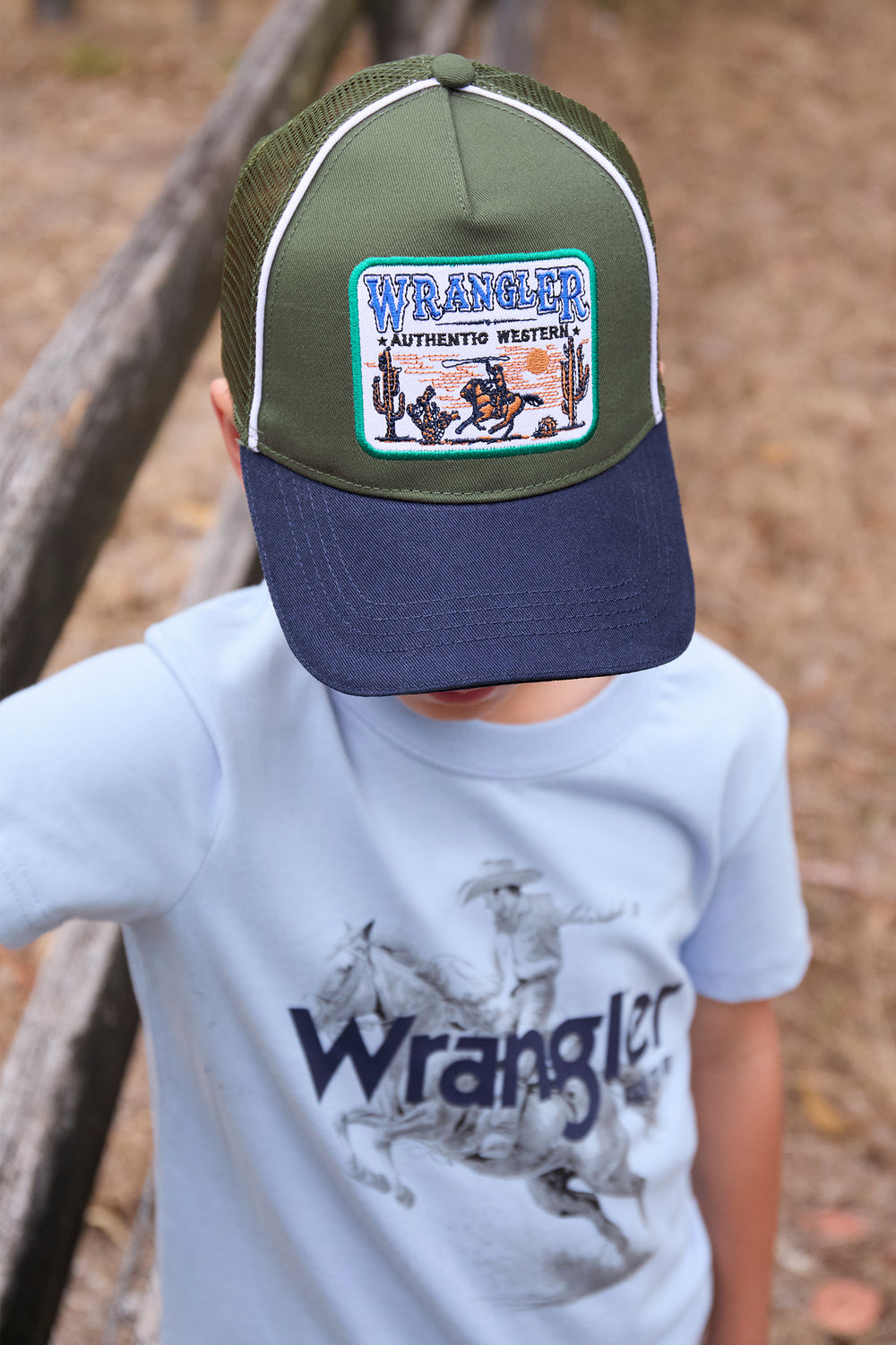 X5S3951CAP Kids Andy Trucker Cap | Cypress/Navy