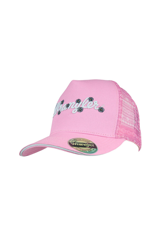 X5S5951CAP Kid’s Aria High Profile Ponytail Trucker Cap | Pink