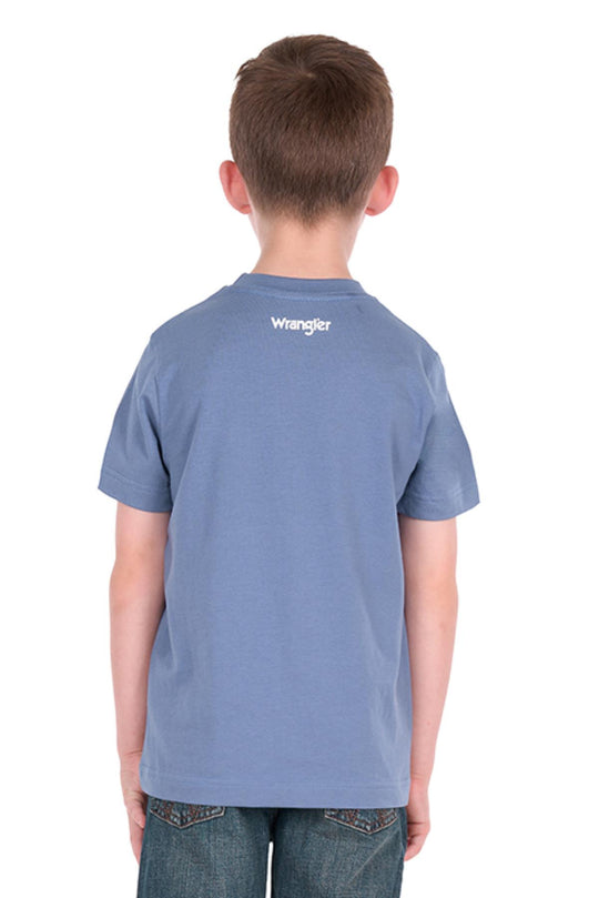 X6S3557684 Boys Michael SS Shirt | Storm Blue