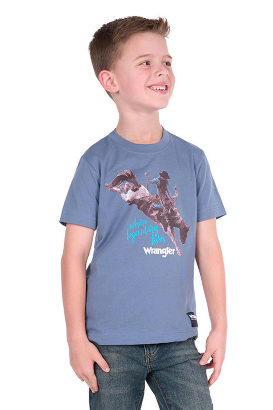 X6S3557684 Boys Michael SS Shirt | Storm Blue