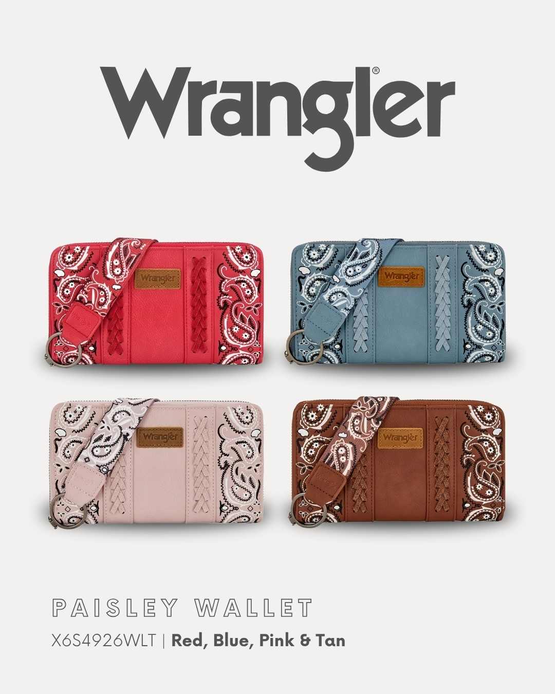 X6S4926WLT Wrangler Paisley Wallet