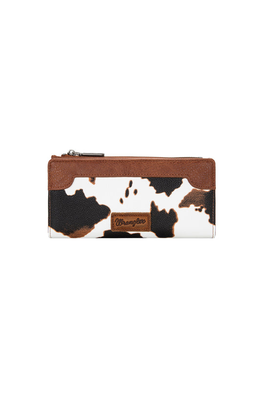 X6S4934WLT Wrangler Ladies Cow Print Slim Wallet