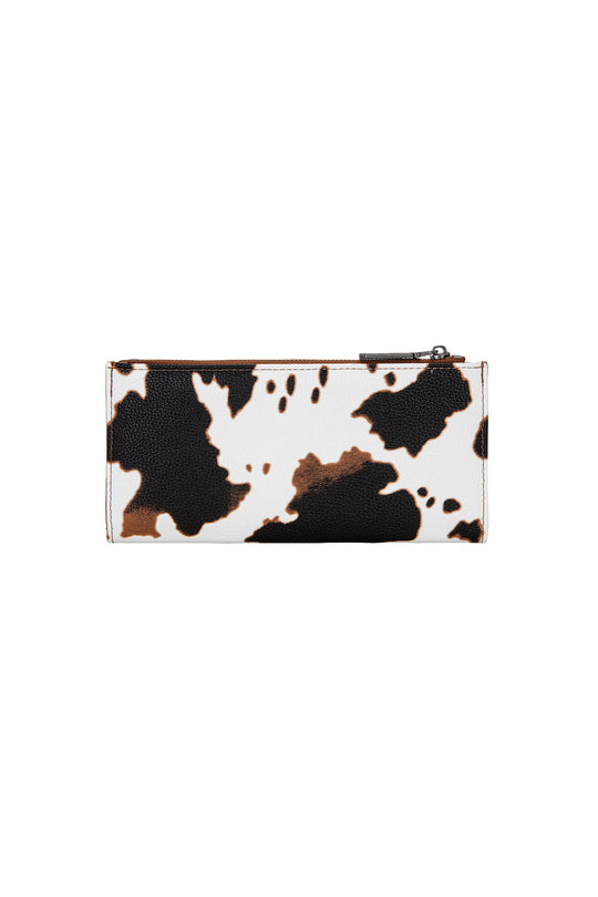 X6S4934WLT Wrangler Ladies Cow Print Slim Wallet