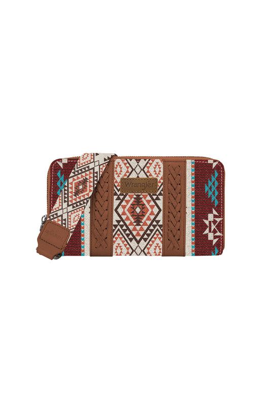 X6S4944WLT Wrangler  Ladies Lia Aztec Wallet | Brown