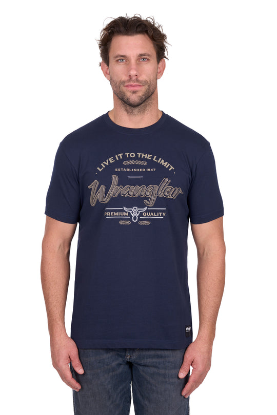 X6W1557496 Mens Joel SS Tee | Navy