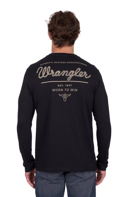 X6W1568500 Mens Evan LS Tee | Black