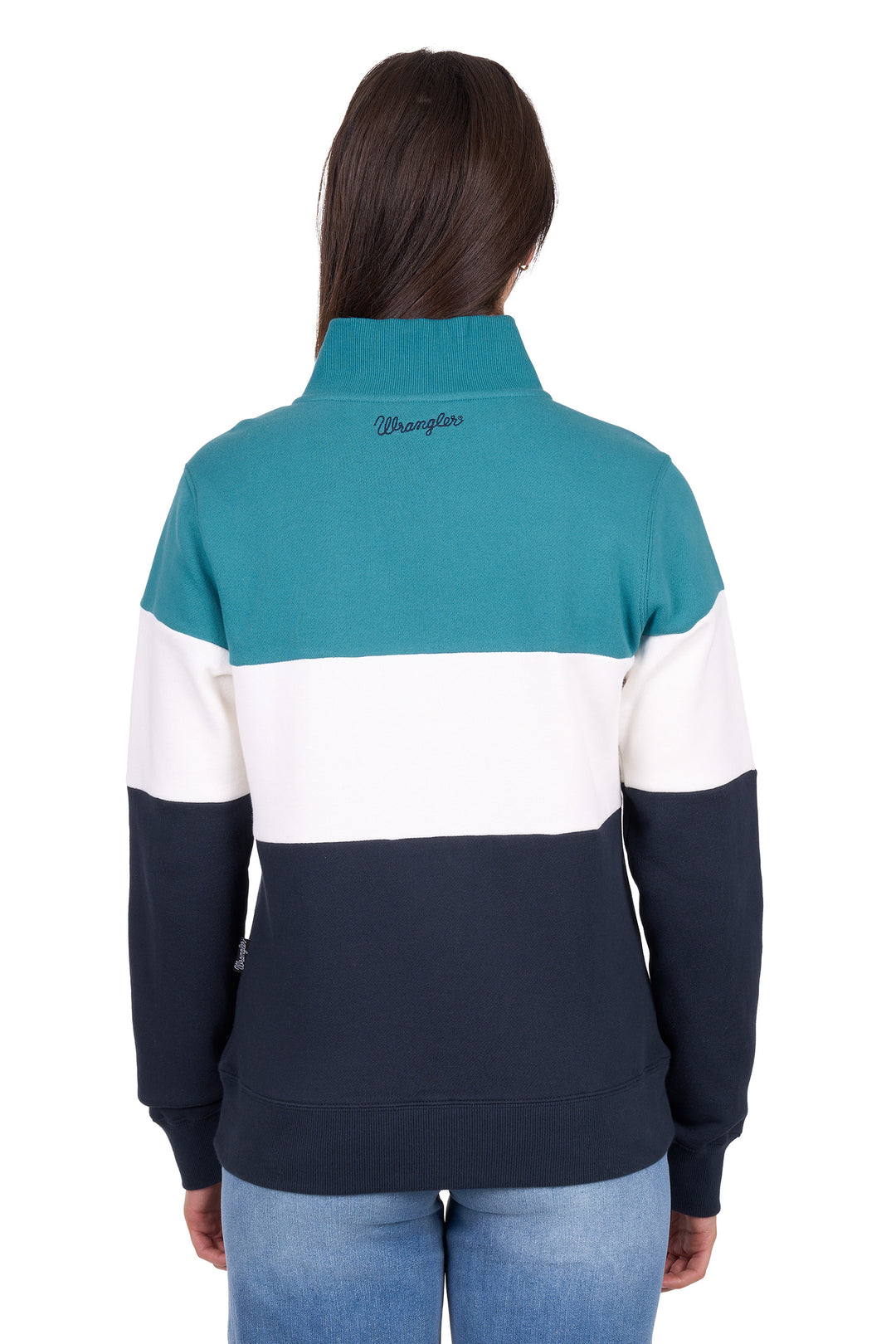 X6W2597549 Women’s Dana 1/4 Zip Pullover | Navy / Teal