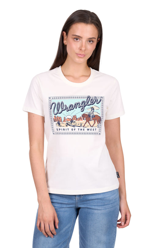X6W2598540 Wmns Vanessa SS Tee | Cream