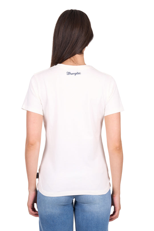 X6W2598540 Wmns Vanessa SS Tee | Cream
