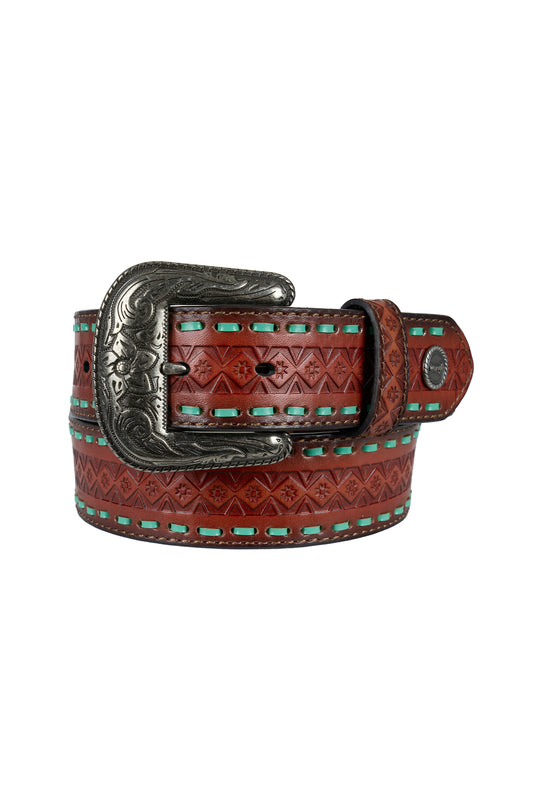 X6W2986BLT Alyssa Leather Belt | MAHOGANY