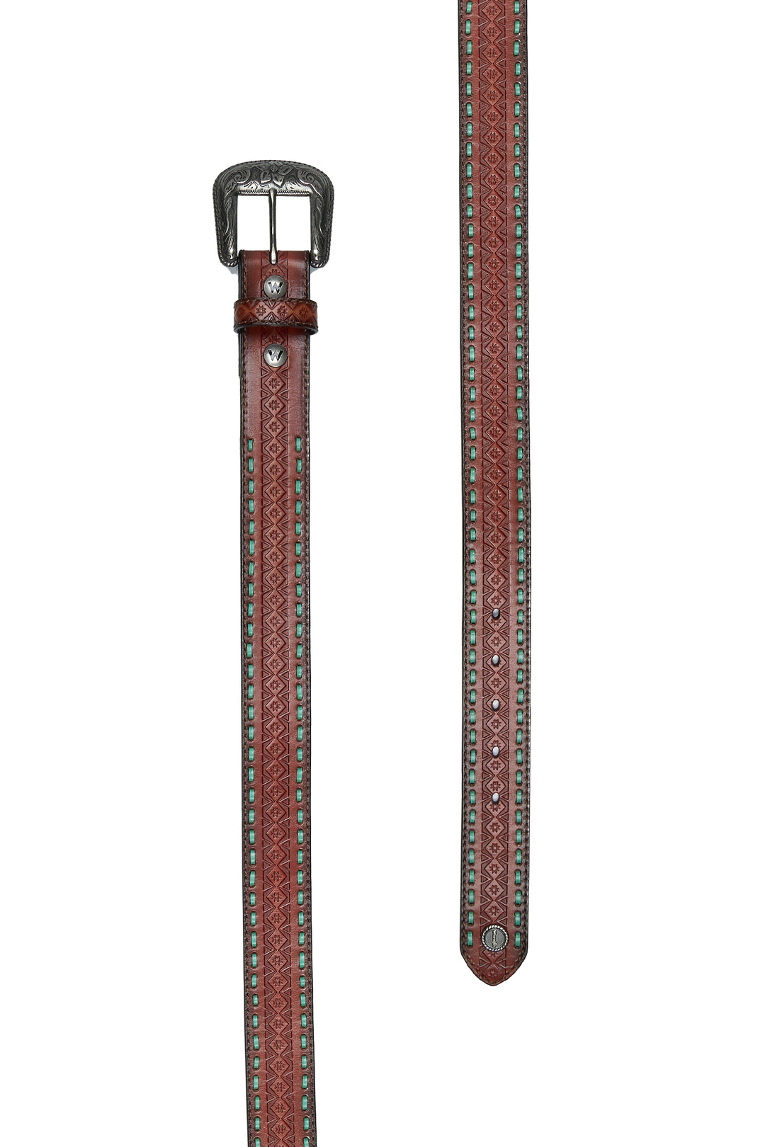 X6W2986BLT Alyssa Leather Belt | MAHOGANY