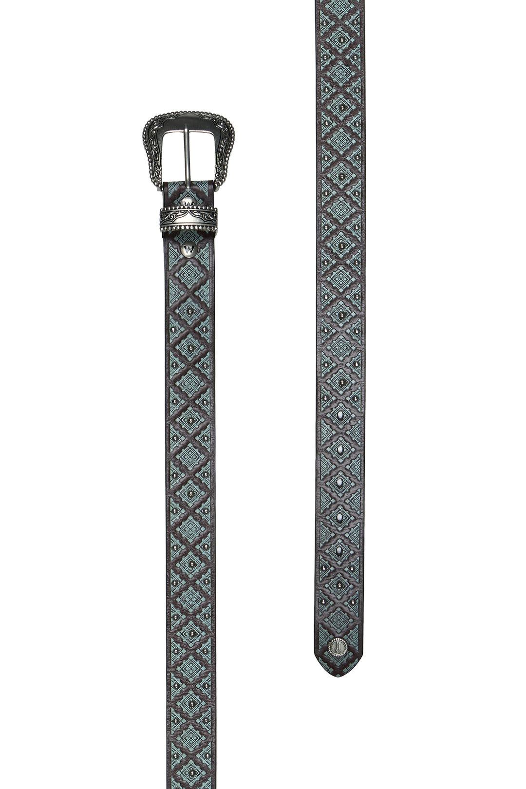 X6W2988BLT Emmaline Belt | Chocolate | Turquise