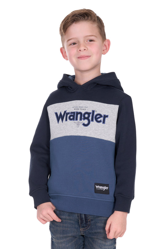 X6W3540513 Boys Clinton Hoodie | Navy/Denim