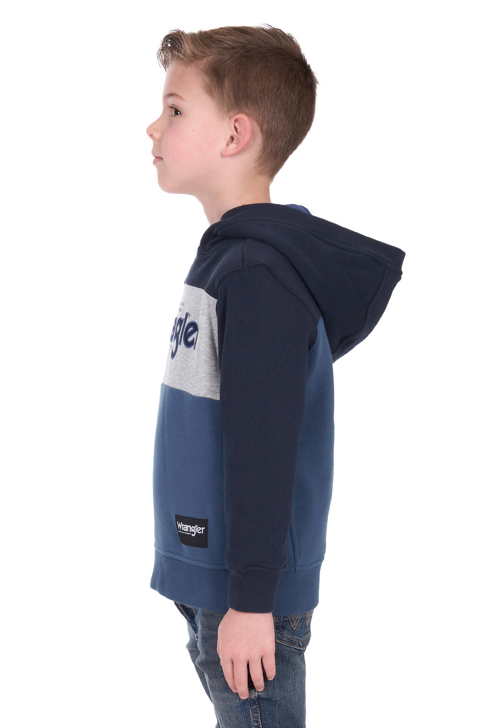X6W3540513 Boys Clinton Hoodie | Navy/Denim