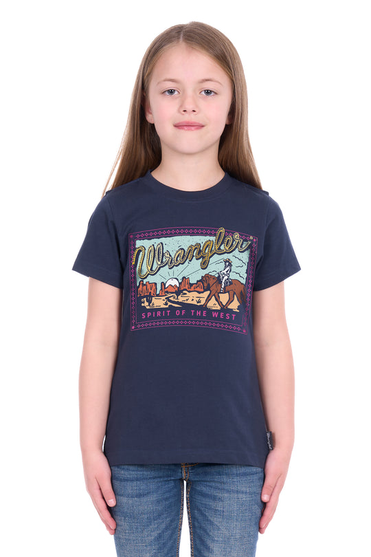 X6W5598540 Girls Vanessa SS Tee | Navy