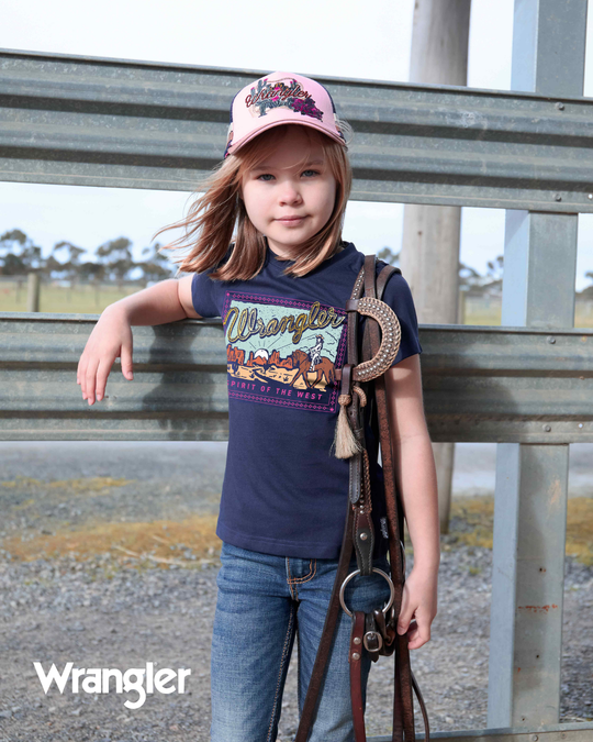 X6W5598540 Girls Vanessa SS Tee | Navy