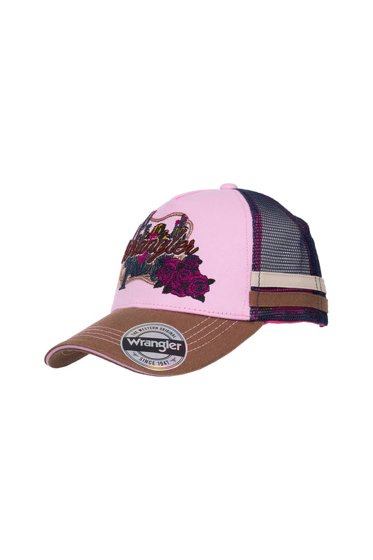 X6W5945CAP Kids Phoebe Trucker Cap | Orchid/Rust