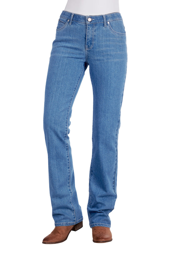 XCP2250104 Women’s Austin 34" Leg Jean - Q-Baby | Faded Blue
