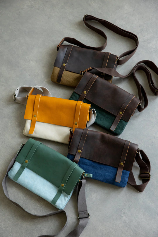 Canvas Messenger Bag by  Red Fox Hub