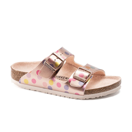 1021697 Arizona Kids Electric Metallic Dots Copper Birko-Flor Narrow Fit