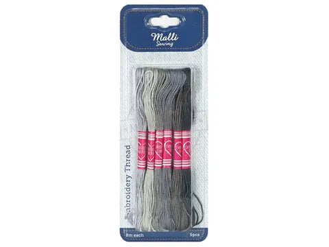SEW337064 8 Mt Embroidery Thread | Grey Shades