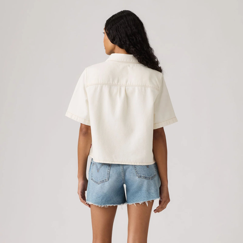 005CR-0001 Levi's® Women's Logan Short-Sleeve Denim Shirt | Truth Slip