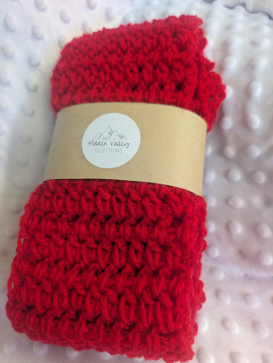 1431948 Bright Red Scarf