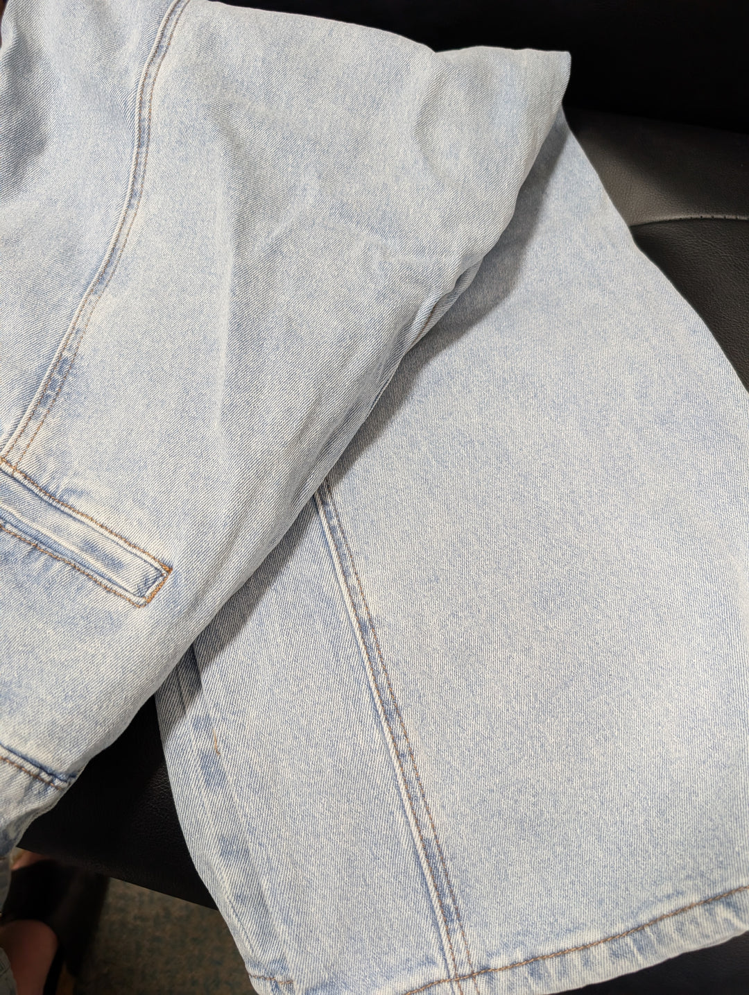 C1555S25 Cloth + Paper + Scissors Wide Leg Seam Jean