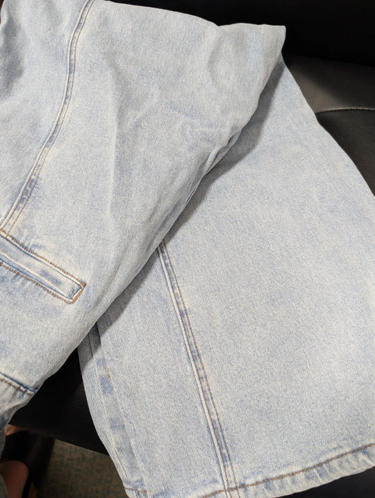 C1555S25 Cloth + Paper + Scissors Wide Leg Seam Jean